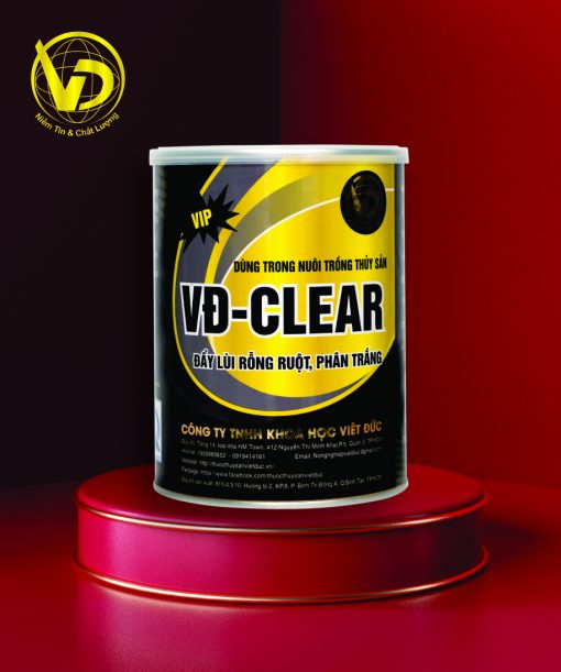 VĐ-CLEAR(Vip):  Trị phân trắng, lỏng ruột, vi bào tử trùng EHP trên tôm
