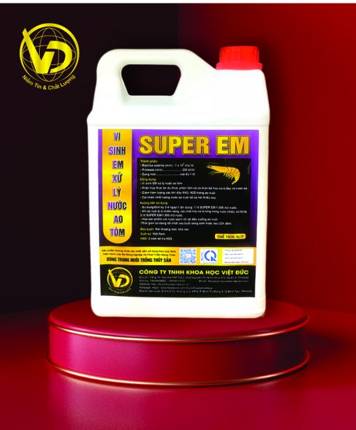 SUPER - EM: Vi sinh EM xử lý nước ao Tôm
